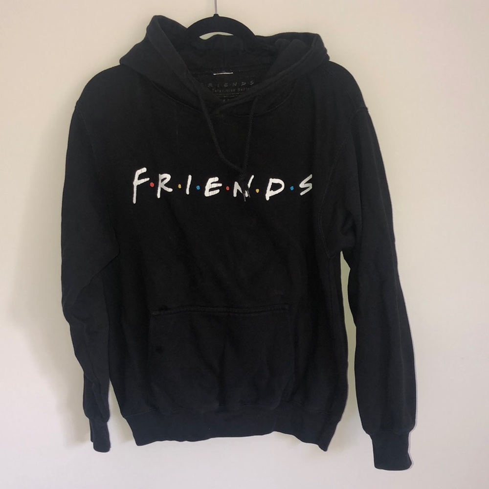 Black FRIENDS hoodie